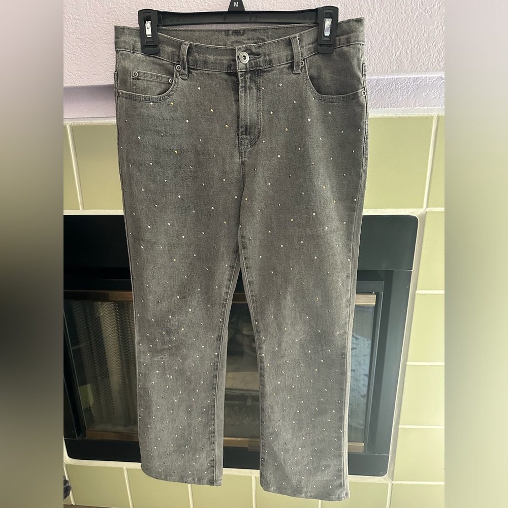 Diane Gilman (DG2) Embellished Jeans (6 Petite)